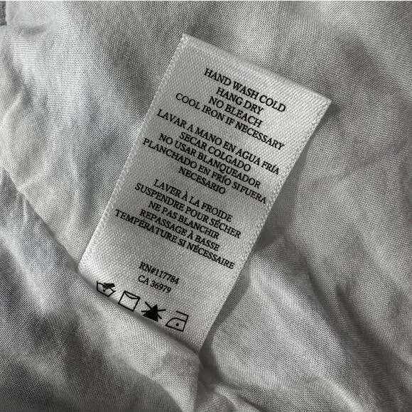 Rails Tara Blue Catalina L Dress Blue White Striped Flutter Sleeve Ruffle Rayon - Picture 5 of 11